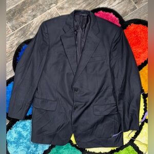 Brooks Brothers Loro Piana 120 Super Wool Black Blazer